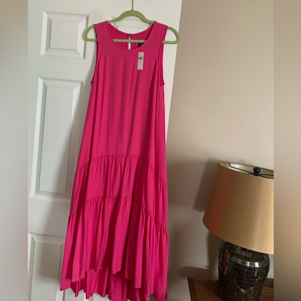 Anthro Mauve Marlene Tiered Maxi Dress - Picture 5 of 11